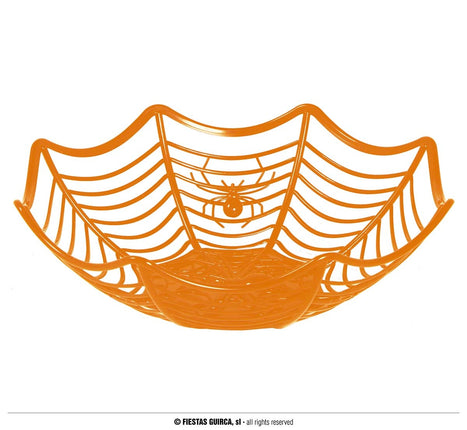 Feestbazaar Spinnenweb Bakje Halloween Oranje
