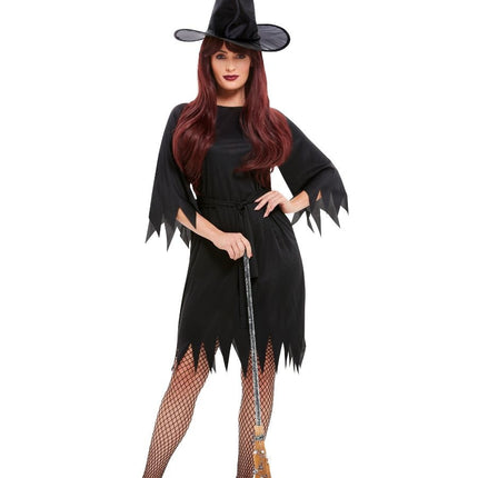 Feestbazaar Spooky Witch heksenkostuum budget