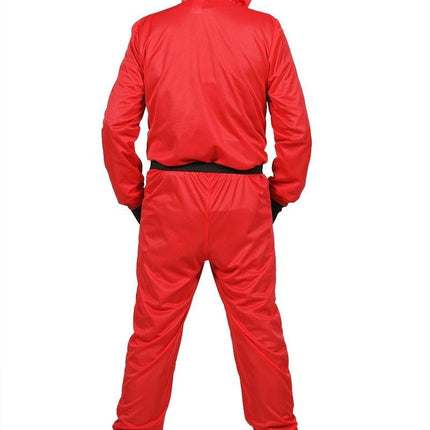 Feestbazaar Squid Game Pak Rood Met Masker Cirkel