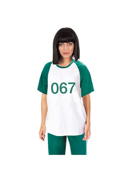 Feestbazaar Squid Game T-Shirt 067 Groen/Wit