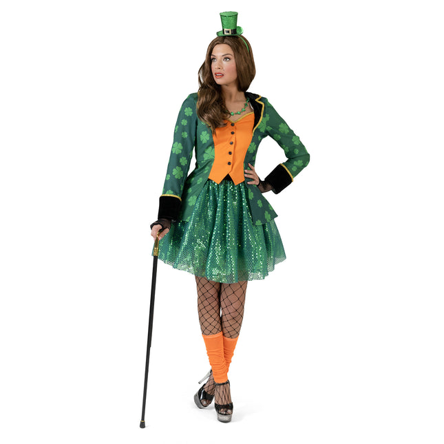 Feestbazaar St. Patricks Day Slipjas Dames Groen/Oranje