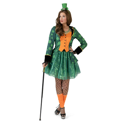 Feestbazaar St. Patricks Day Slipjas Dames Groen/Oranje
