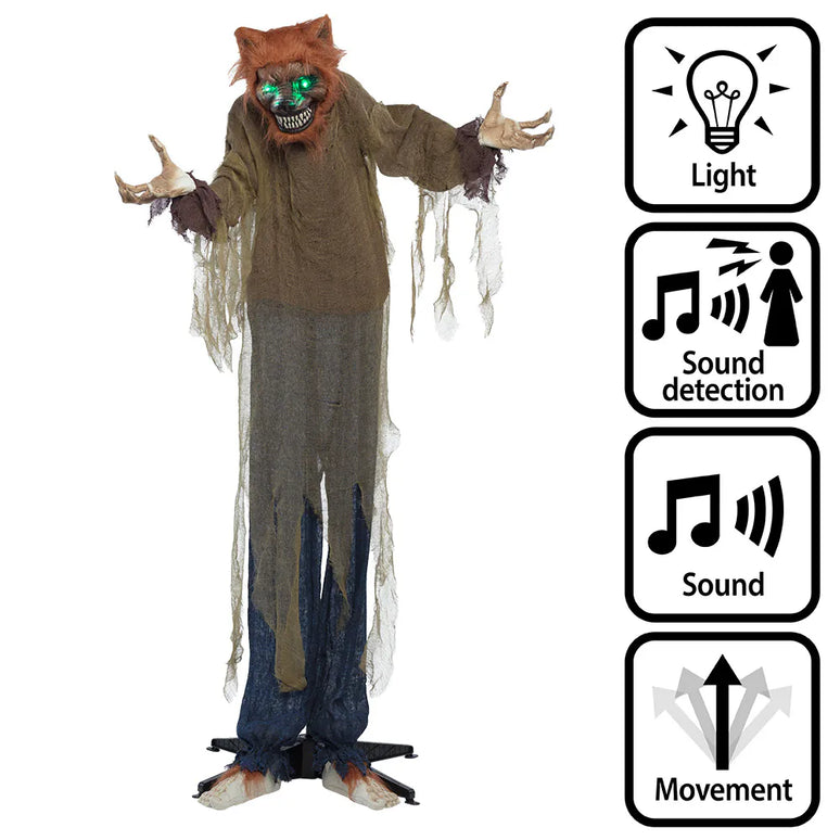 Feestbazaar Staande decoratie Gemene wolf (160 cm)