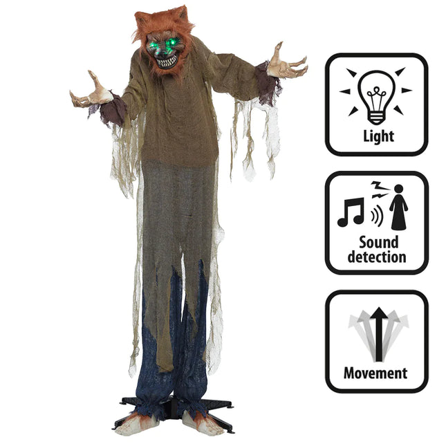 Feestbazaar Staande decoratie Gemene wolf (160 cm)