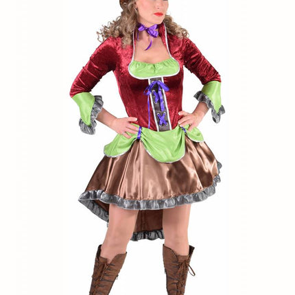 Feestbazaar Steampunk 'burlesque' kostuum vrouw