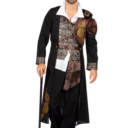 Feestbazaar Steampunk Jas Heren Luxe