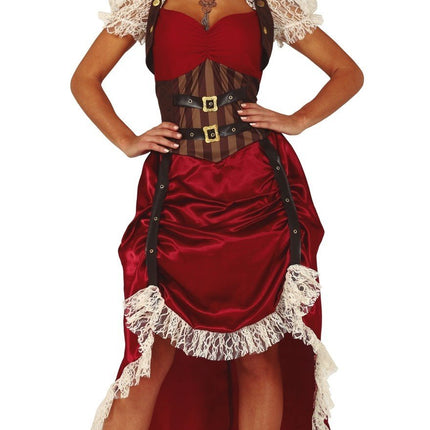 Feestbazaar Steampunk Jurk Eliza Dames