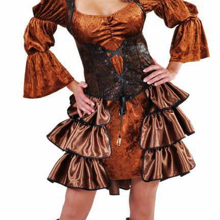 Feestbazaar Steampunk kleding vrouw elite
