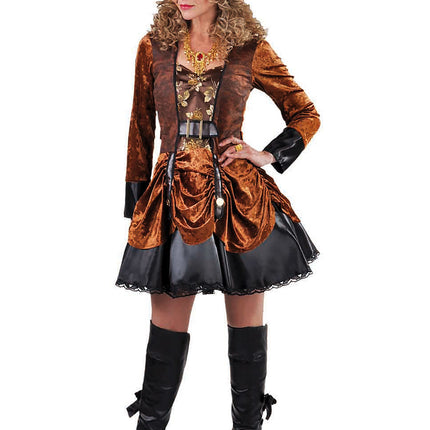 Feestbazaar Steampunk Kostuum Lady Victorian