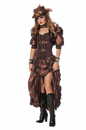 Feestbazaar Steampunk outfit dames luxe