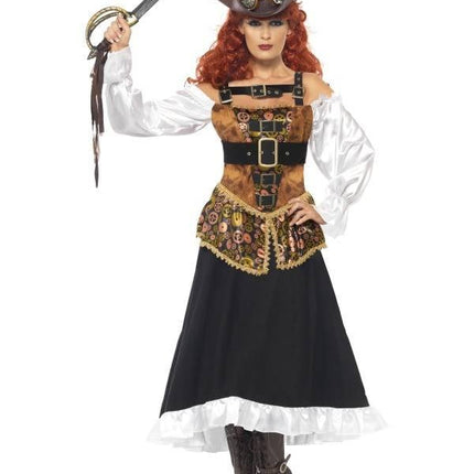 Feestbazaar Steampunk Pirate Wench kostuum