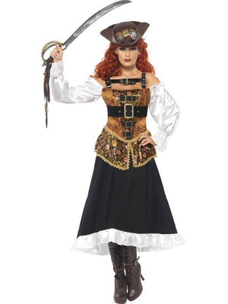 Feestbazaar Steampunk Pirate Wench kostuum
