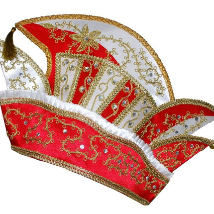 Feestbazaar Steek Luxe Prins Carnaval Rood