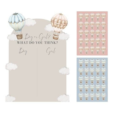 Feestbazaar Stembord Baby Balloons Gender Reveal Classic