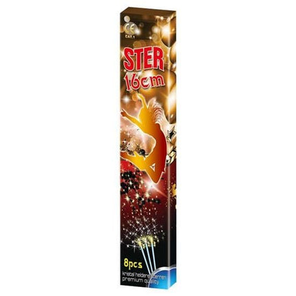 Feestbazaar Sterretjes 16cm - 8 stuks