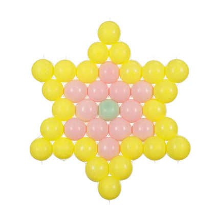 Feestbazaar Stervormig Ballon Frame Transparant (63x68cm)