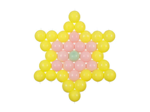 Feestbazaar Stervormig Ballon Frame Transparant (63x68cm)