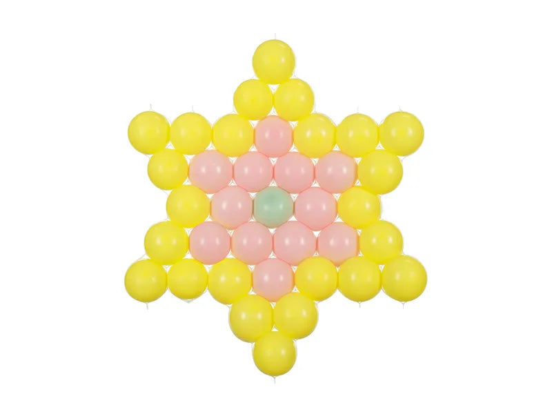 Feestbazaar Stervormig Ballon Frame Transparant (63x68cm)