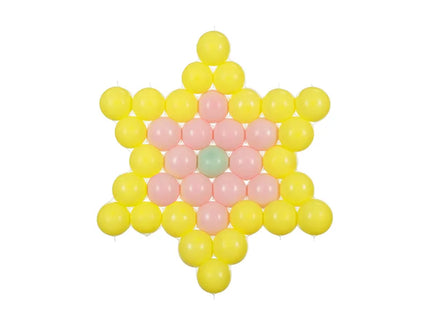 Feestbazaar Stervormig Ballon Frame Transparant (63x68cm)