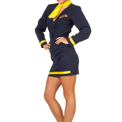 Feestbazaar Stewardess kostuum luxe