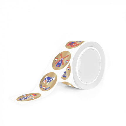 Feestbazaar Stickers Multi Holland Gold