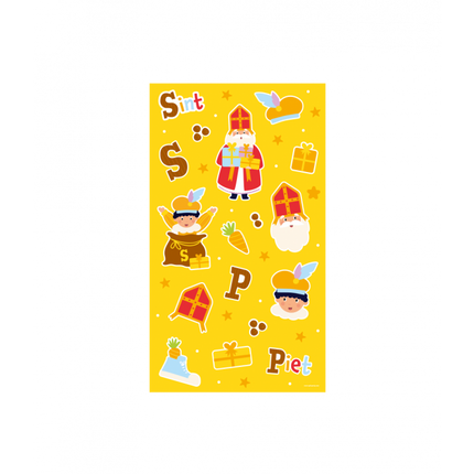Feestbazaar Stickers Sint & Piet Cartoon Vigo