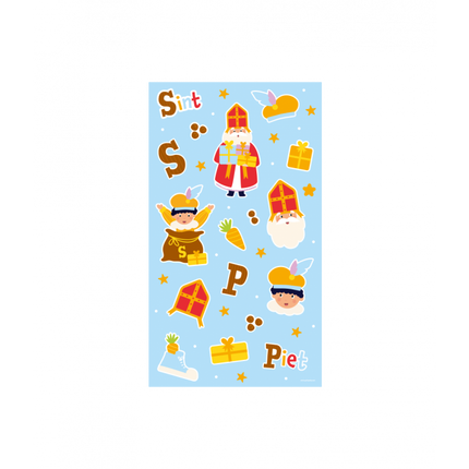 Feestbazaar Stickers Sint & Piet Cartoon Vigo