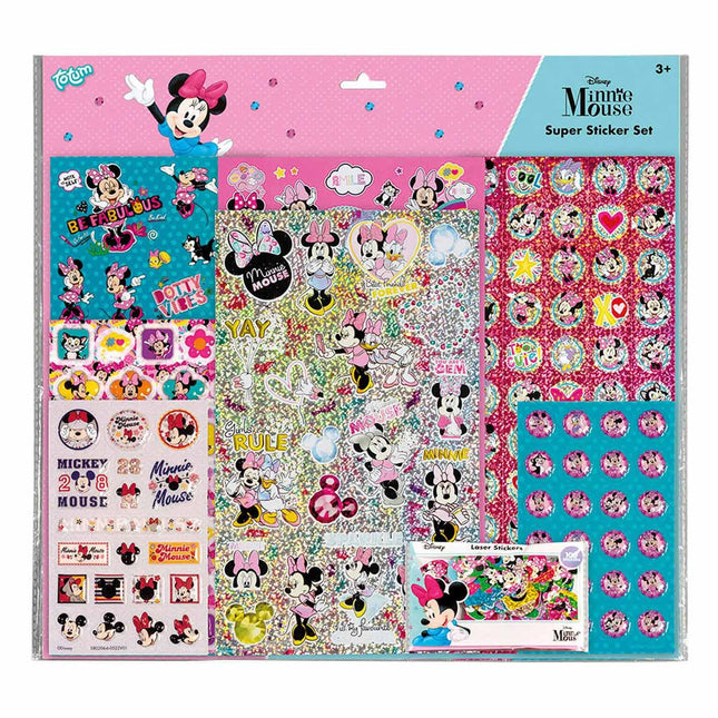Feestbazaar Stickerset Minnie Mouse XL