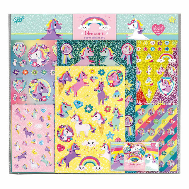Feestbazaar Stickerset Unicorn XL