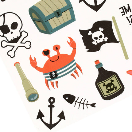 Feestbazaar Stickervel Tattoos Pirate Party