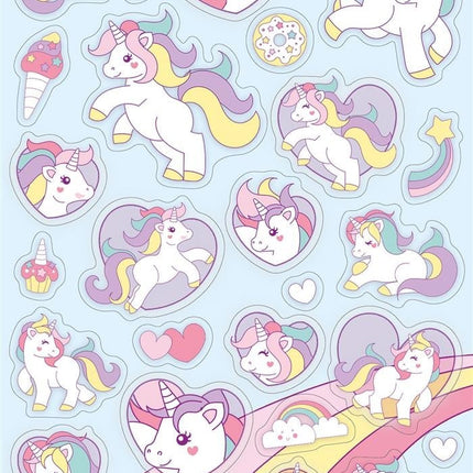 Feestbazaar Stickervel Unicorn