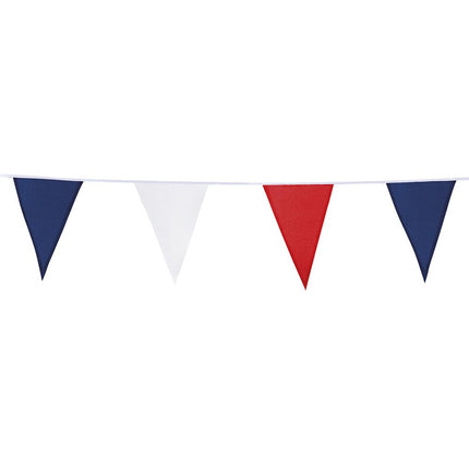 Feestbazaar Stoffen Vlaggenlijn Driekleur Rood-Wit-Blauw (10m)
