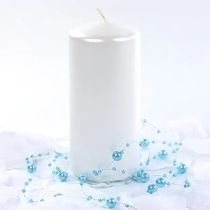 Feestbazaar Stompkaarsen Metallic Pearl 12cm (6st)
