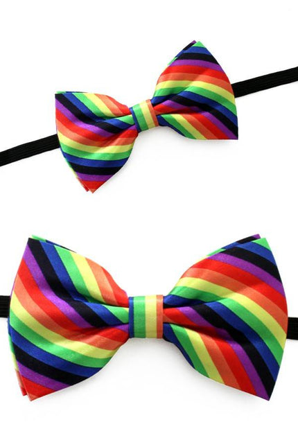 Feestbazaar Strik regenboog luxe