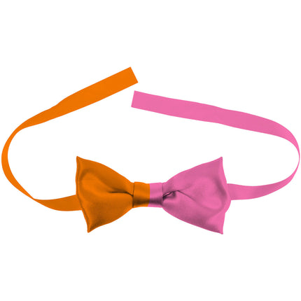 Feestbazaar Strikje Colorblock Oranje/Roze