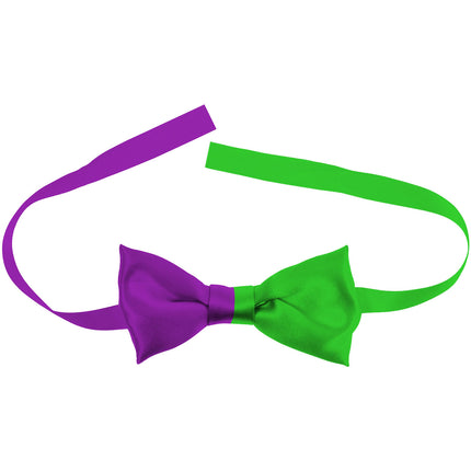 Feestbazaar Strikje Colorblock Paars/Groen