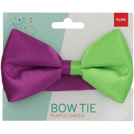 Feestbazaar Strikje Colorblock Paars/Groen