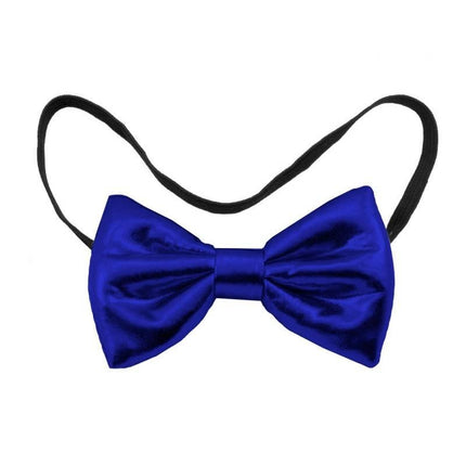 Feestbazaar Strikje Metallic Blauw