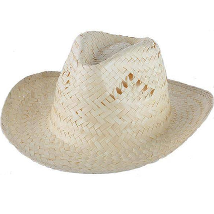 Feestbazaar Strohoed Cowboy beige