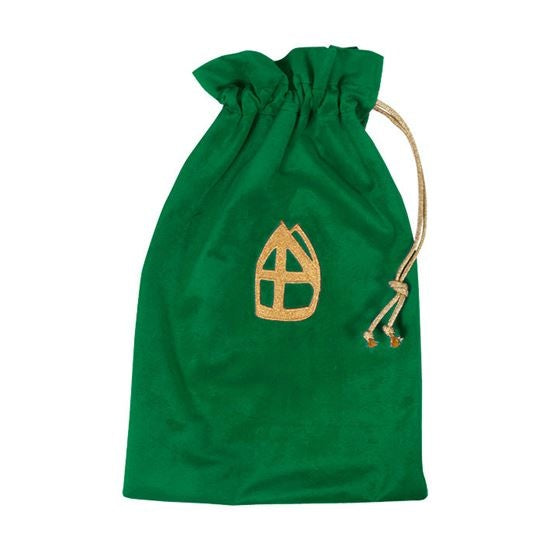 Feestbazaar Strooizak Luxe Groen Polyesterfluweel