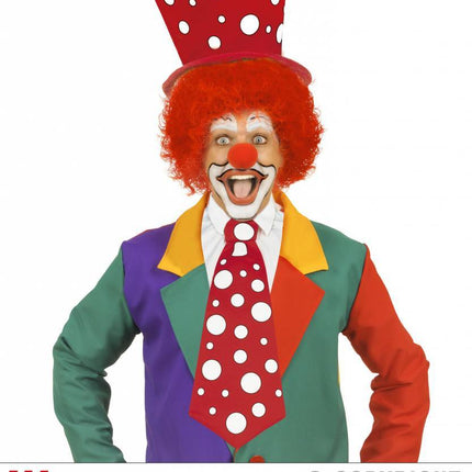 Feestbazaar Stropdas Clown rood