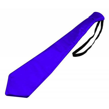 Feestbazaar Stropdas metallic blauw