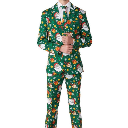 Feestbazaar Suitmeister Kerst Maatpak Santa Elves Groen