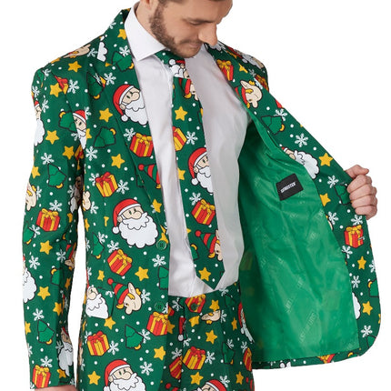 Feestbazaar Suitmeister Kerst Maatpak Santa Elves Groen