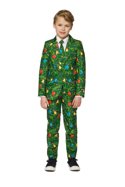 Feestbazaar Suitmeister Maatpak Christmas Green Tree Light Up Jongens
