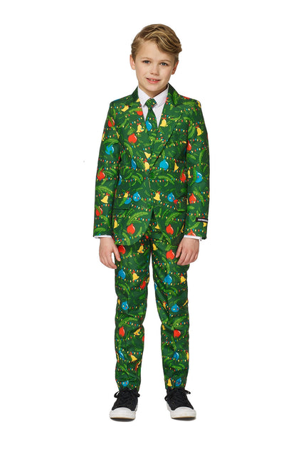 Feestbazaar Suitmeister Maatpak Christmas Green Tree Light Up Jongens
