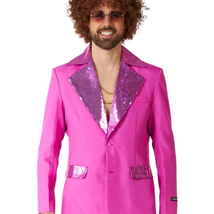 Feestbazaar Suitmeister Maatpak Disco Roze Heren