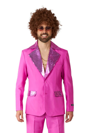 Feestbazaar Suitmeister Maatpak Disco Roze Heren