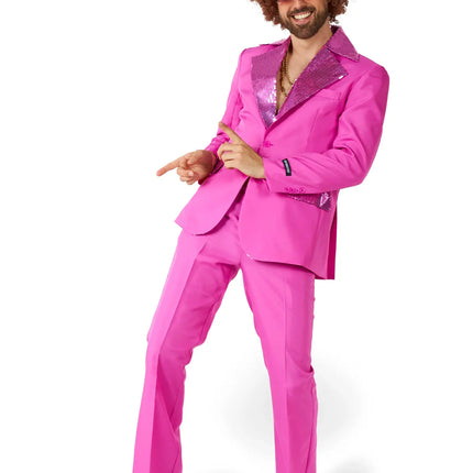 Feestbazaar Suitmeister Maatpak Disco Roze Heren