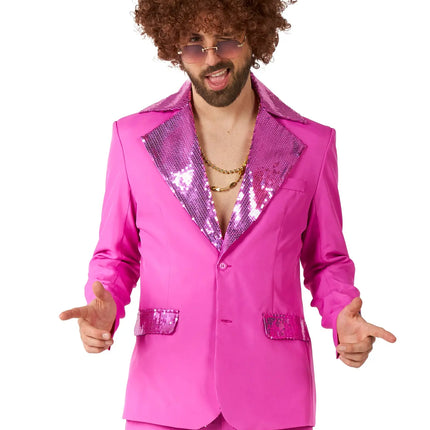 Feestbazaar Suitmeister Maatpak Disco Roze Heren